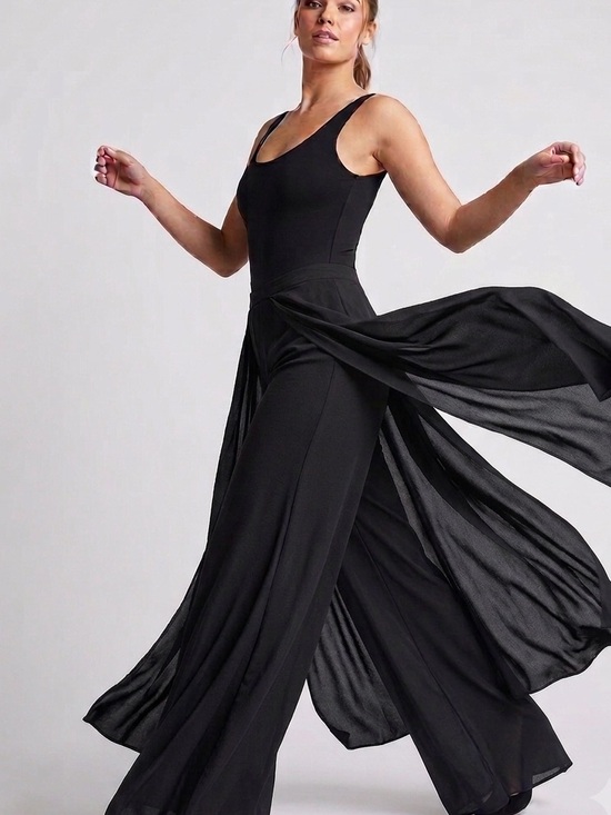 Sophisticate Pants - Vintage Sophisticate Wide-Leg Flowy Pants made in Canada